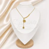 Cadena de Acero Dorado con dije PCA130