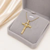 Cadena de Acero Dorado con dije PCA148