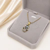 Cadena de Acero Dorado con dije PCA192