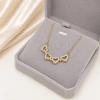 Cadena de Acero Dorado con dije PCA199
