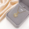 Cadena de Acero Dorado con dije PCA212