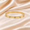 Pulsera esclava de Acero dorado PPU14