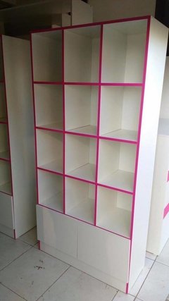 Armário Colmeia Com 2 Gavetas Mdf Branco