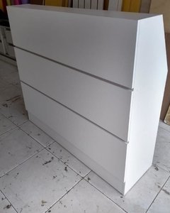 Balcão caixa MDF Branco com gaveta .cód MLV - comprar online