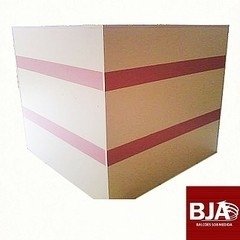 Balcão Em L MDF Branco Com Colmeia Ref: 257