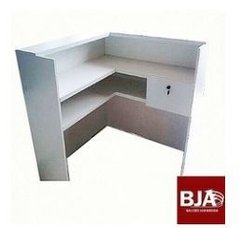Balcão em L MDF branco .Cód balc12