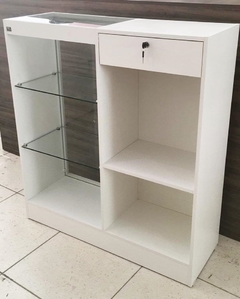 Balcão Vitrine MDF Branco .Cód VT1