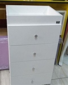 Carrinho auxiliar MDF branco