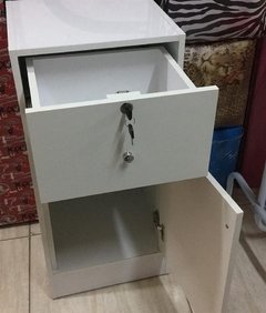 Armarinho Mdf Branco Com Gaveta E Porta