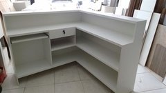 Balcão Em L MDF Branco - Ref: B01F - comprar online