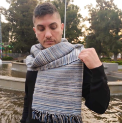 Pashmina Kusi azul