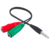 Cable de Audio Plug 3.5 a 2 Jack 3.5 Netmak