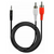 Cable de Audio Plug 3.5 a 2 RCA 1.8m Office