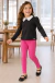 Kit 2 Peças Conjunto Infantil Menina Meia Estação Camisa Gola