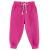 CALCA MOLETOM INFANTIL FEMININA JOGGER COM PUNHO - PINK - comprar online