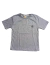 CAMISETA BASICA JUVENIL BORDADO - CINZA