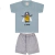 CONJ CAMISETA MALHA E BERMUDA MOLETINHO - comprar online