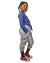 CALÇA JOGGER INFANTIL FEMININA HOLOGRÁFICO VIAJANTE DO ESPÇAO