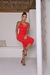 Vestido Drapeado Midi