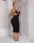 Vestido Drapeado Midi