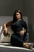 Imagem do Vestido Midi Um Ombro Só – Drapeado em Suplex Premium