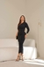 Vestido Midi Um Ombro Só – Drapeado em Suplex Premium - Cecilia Boutique