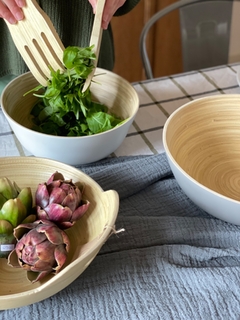 Ensaladera bambú bl