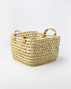 Canasto palma trenzada 42X35X26