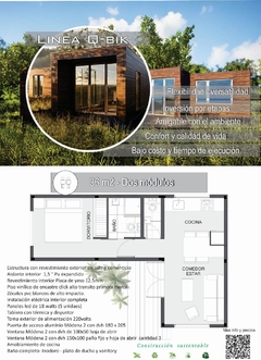Modulo Habitacional (Linea Q-Bik) 36m2 - tienda online