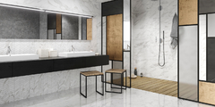 Imagen de Porcelánico Carrara Blanco RC (60x60cm) - Elegancia y brillo