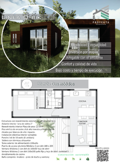 Modulo Habitacional - Linea - Q-Bik - 36m2 en internet