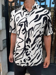 Camisa lineas black and white