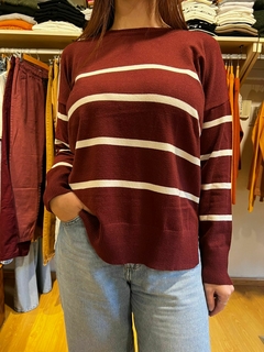 sweater bremer rayado largo en internet