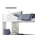 Imagem do Treliche Indy Onix com Auxiliar Premium, Prateleira e Proteção Lateral na Cama Superior a Pronta Entrega - Conquista