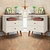 Conjunto com 2 Mesas de Cabeceira Status com 2 Gavetas Cada em Estilo Retrô com Pés Palito - J&A Móveis - comprar online