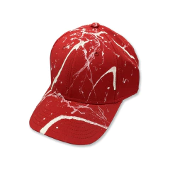 Boné pintado à mão vermelho - comprar online