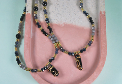 Collar ágata negra