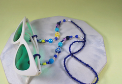 Cadena gafas flores