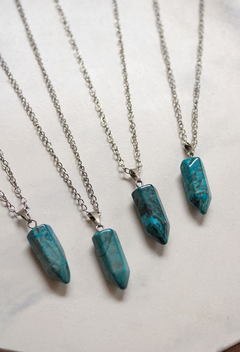 Cadena ágata azul - picaresca accesorios