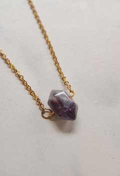 Cadena amatista rombo - comprar online