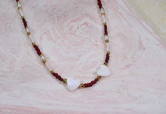 Choker corazón nácar en internet