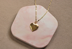 Cadena corazón plano - comprar online
