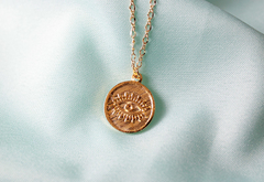 Cadena moneda ojo turco - comprar online