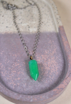 Cadena ágata verde - picaresca accesorios