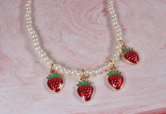Collar perlas de fresa - comprar online
