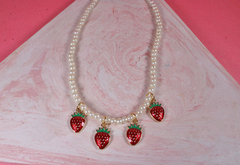 Imagen de Collar perlas de fresa