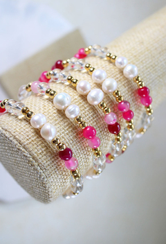 Pulsera ágata rosada en internet