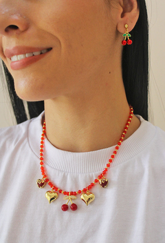 Collar chispas de cereza - comprar online