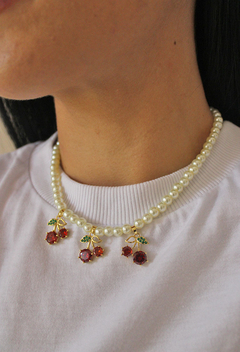 Cadena cherry perlas - tienda online