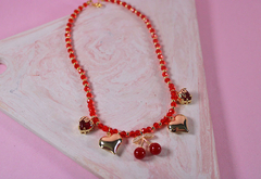 Collar chispas de cereza